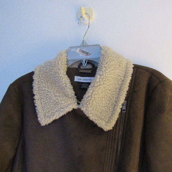 Liz Claiborne Faux Suede Jacket Size L - Picture 5 of 11